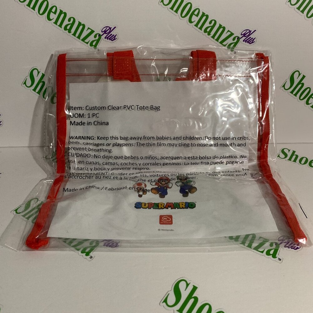 Super Mario My Nintendo Rewards Exclusive Stadium Tote Bag Transparent Clear
